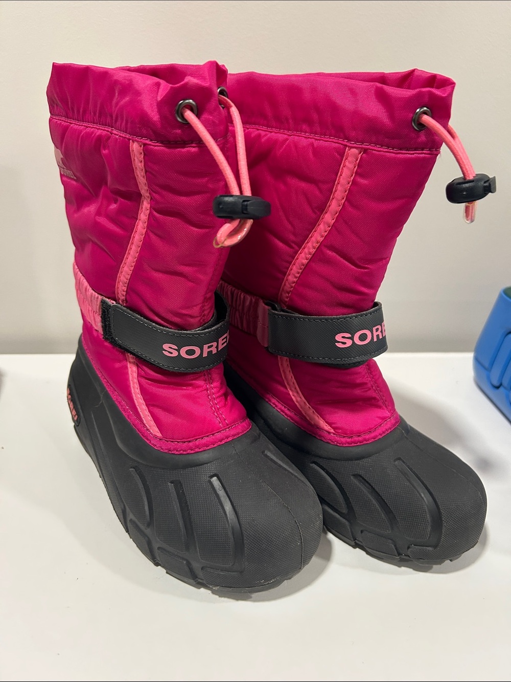 Sorel Kids' Hot Pink and Black Winter Boots